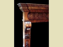 Detailed Hand Carved Mantelpiece